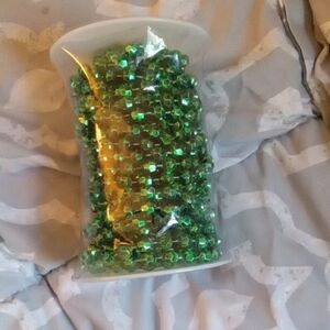 Green Beaded Garland